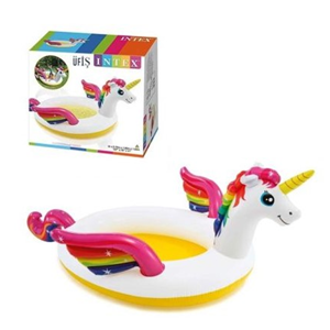 استخر بادی کودک اینتکس intex طرح یونیکورن (اسب تک شاخ) مدل 57441-اسباب بازی